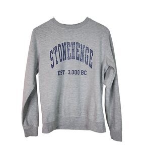 English Heritage STONEHENGE Sweatshirt Mens Small Crewneck Pullover Historic UK‎